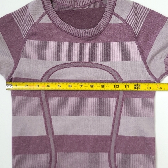 Lululemon Swiftly Tech Short Sleeve Purple Top Size 4 - Picture 8 of 10